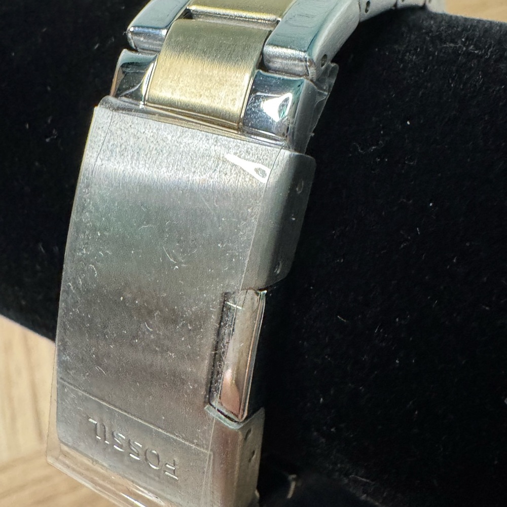Fossil Chronograph Silver and Gold Women’s Watch with Crystal Accents - Picture 3 of 6